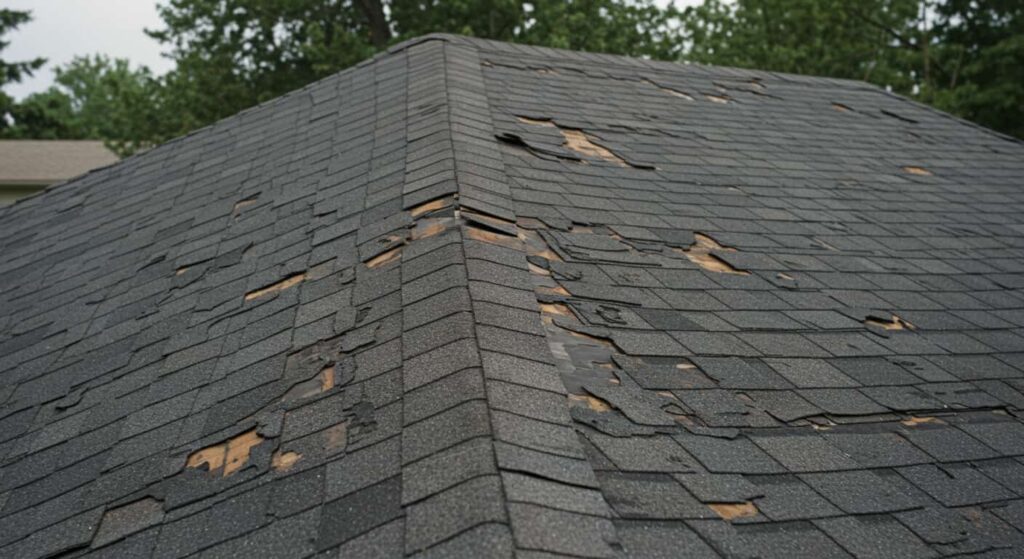 Shingle Damage and Granule Loss